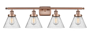 Innovations - 916-4W-AC-G44 - Four Light Bath Vanity - Ballston Urban - Antique Copper