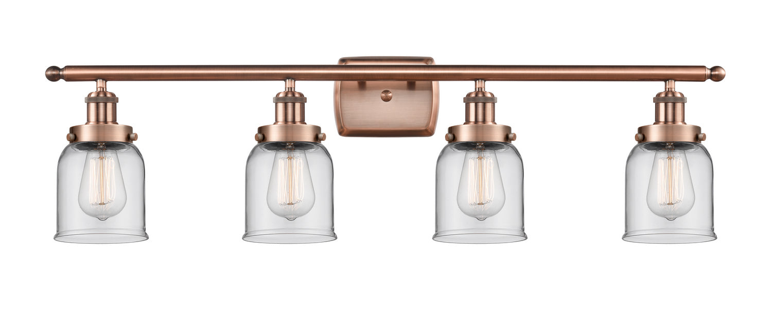 Innovations - 916-4W-AC-G52 - Four Light Bath Vanity - Ballston Urban - Antique Copper