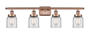 Innovations - 916-4W-AC-G52 - Four Light Bath Vanity - Ballston Urban - Antique Copper