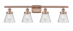 Innovations - 916-4W-AC-G64 - Four Light Bath Vanity - Ballston Urban - Antique Copper