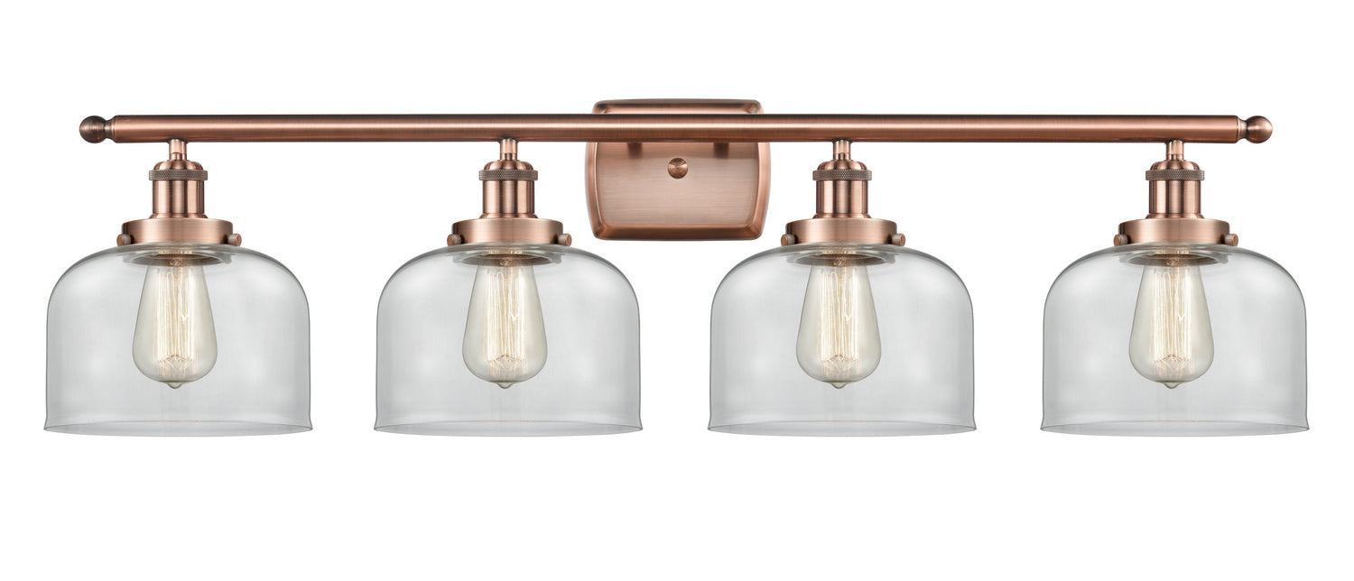 Innovations - 916-4W-AC-G72 - Four Light Bath Vanity - Ballston Urban - Antique Copper