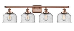 Innovations - 916-4W-AC-G74 - Four Light Bath Vanity - Ballston Urban - Antique Copper