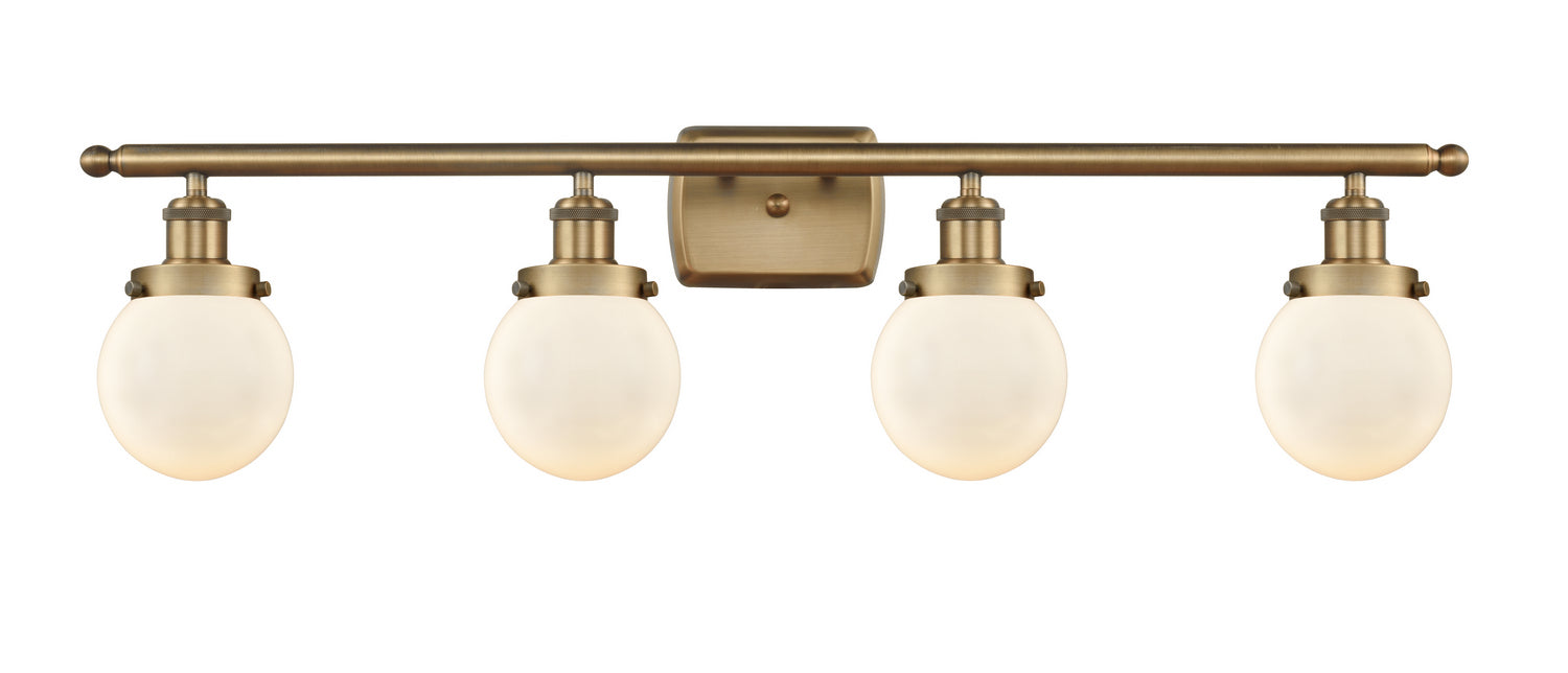 Innovations - 916-4W-BB-G201-6 - Four Light Bath Vanity - Ballston Urban - Brushed Brass