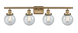 Innovations - 916-4W-BB-G204-6 - Four Light Bath Vanity - Ballston Urban - Brushed Brass