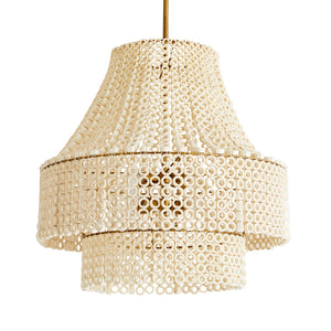 Arteriors - 45110 - Eight Light Chandelier - Hannie - White