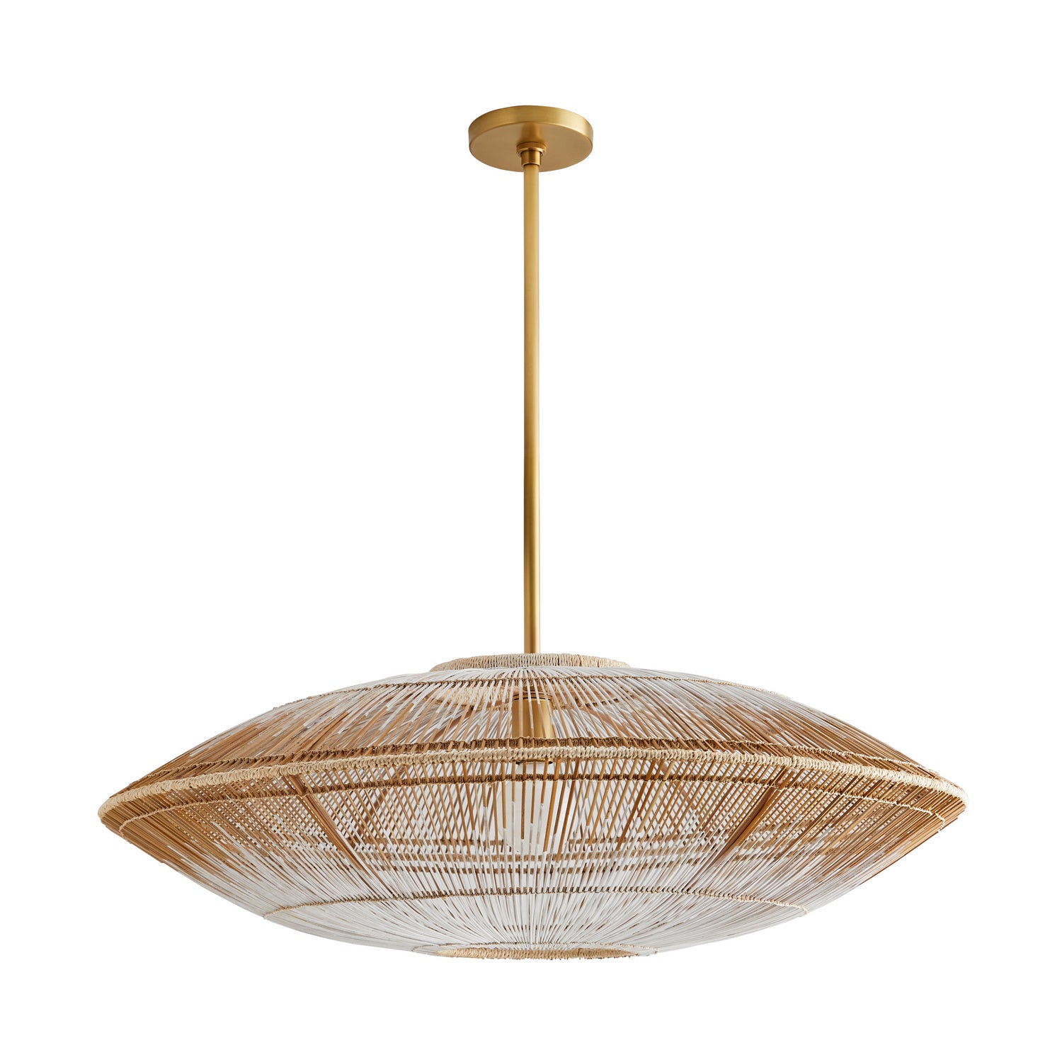 Arteriors - 45625 - One Light Pendant - Hadya - White Ombre