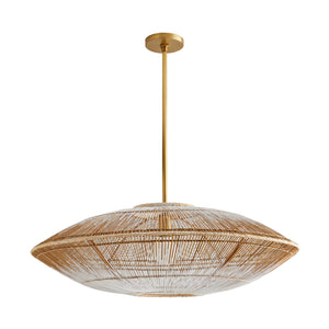 Arteriors - 45625 - One Light Pendant - Hadya - White Ombre