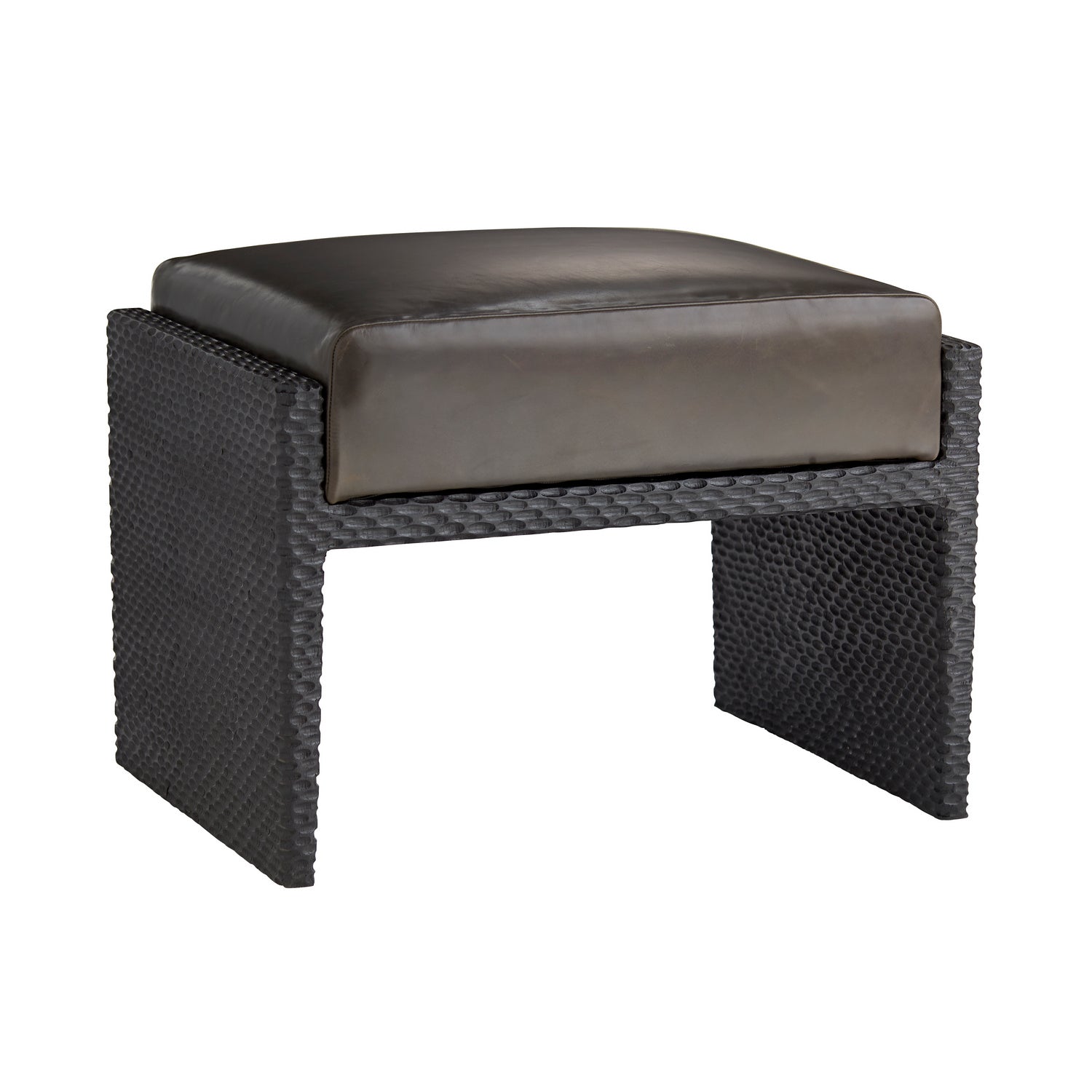 Arteriors - 4892 - Ottoman - Isaiah - Graphite