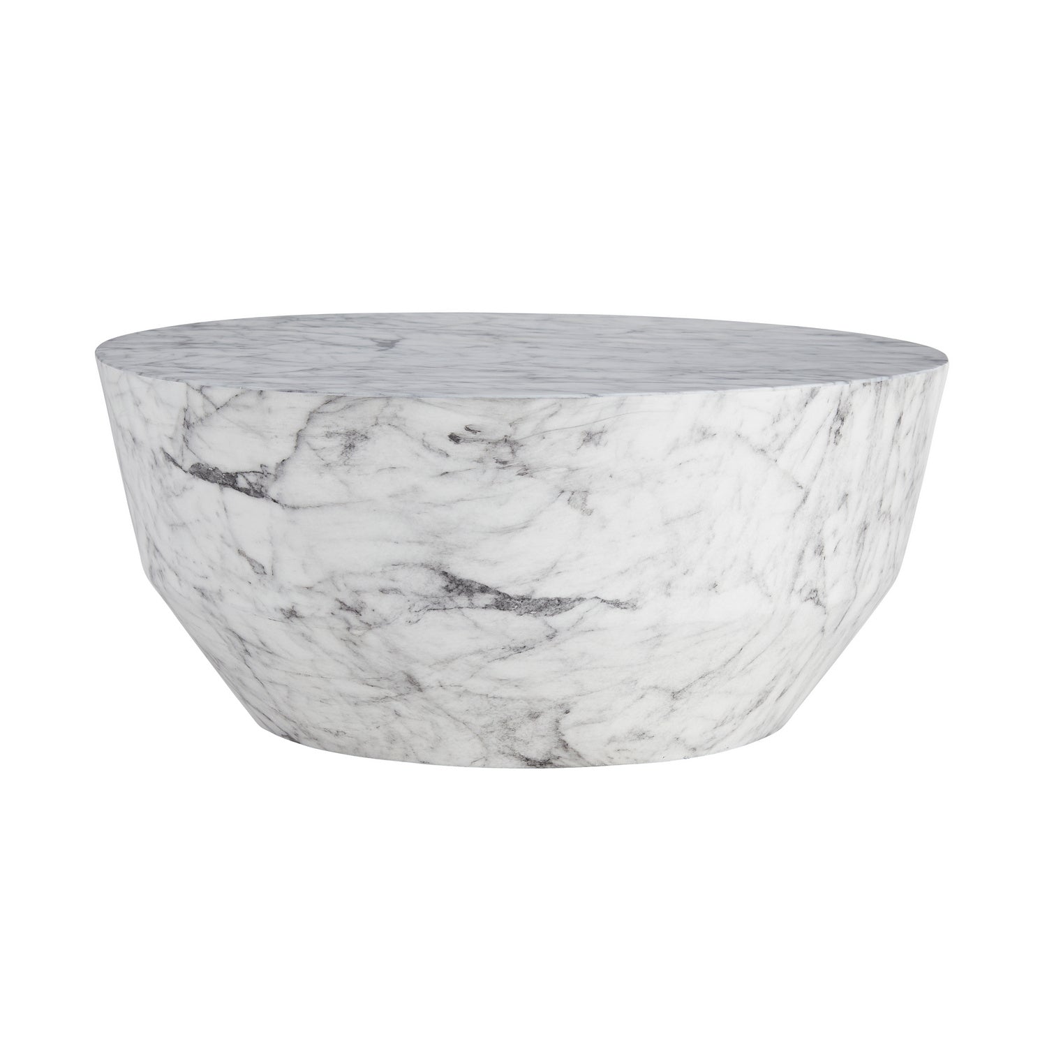 Arteriors - 5639 - Cocktail Table - Godwin - White Faux Marble