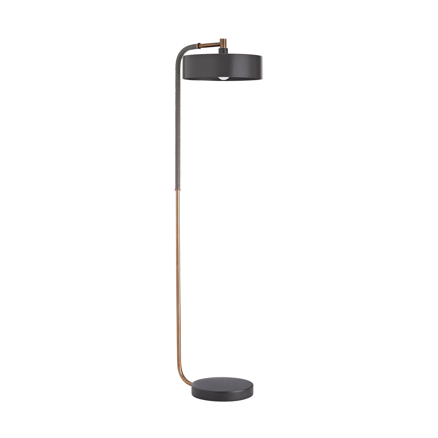 Arteriors - 79813 - One Light Floor Lamp - Aaron - Heritage Brass