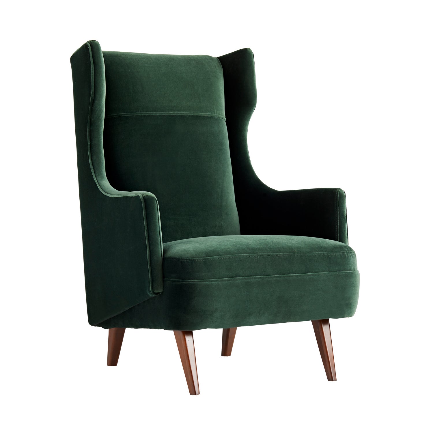 Arteriors - 8149 - Upholstery - Chair - Budelli - Forest Velvet/Dark Walnut