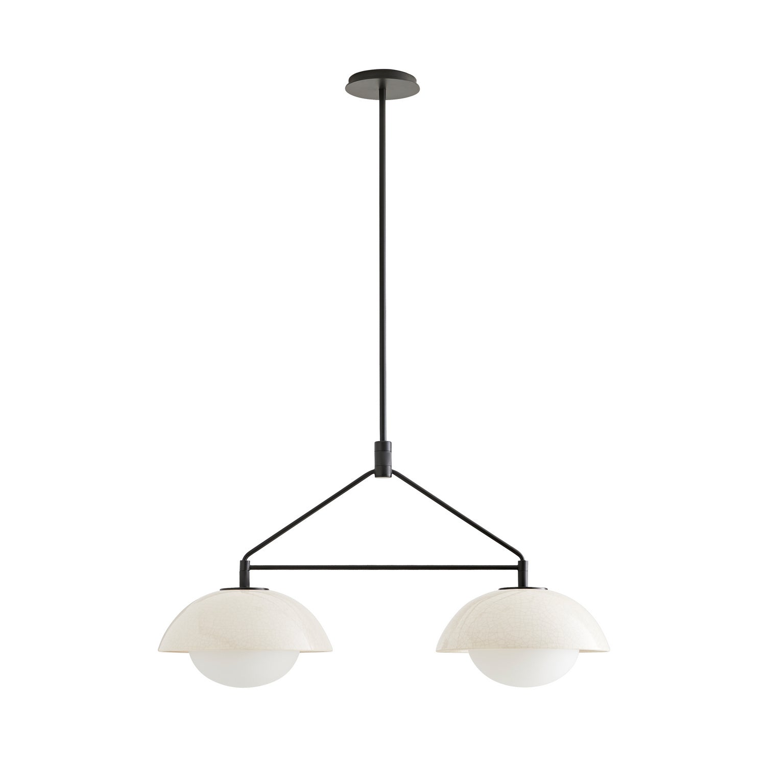 Arteriors - DA49001 - Two Light Linear Pendant - Glaze - Ivory Stained Crackle