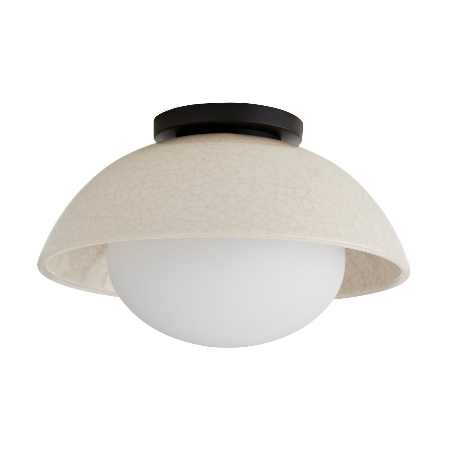 Arteriors - DA49003 - One Light Flushmount - Glaze - Ivory Stained Crackle