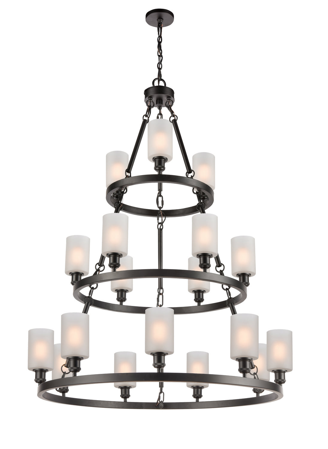 Innovations - 82034-BK-G801 - 18 Light Chandelier - Ballston - Matte Black