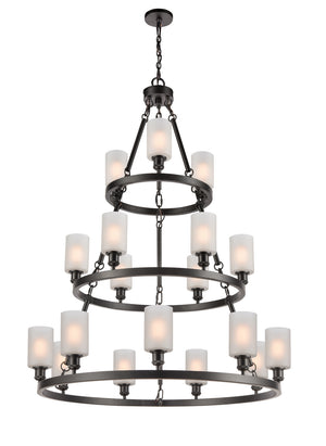 Innovations - 82034-BK-G801 - 18 Light Chandelier - Ballston - Matte Black