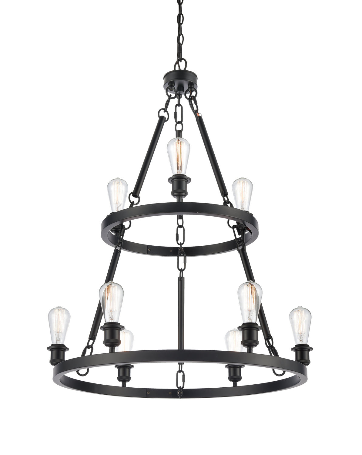 Innovations - 8203-BK - Nine Light Chandelier - Ballston - Matte Black