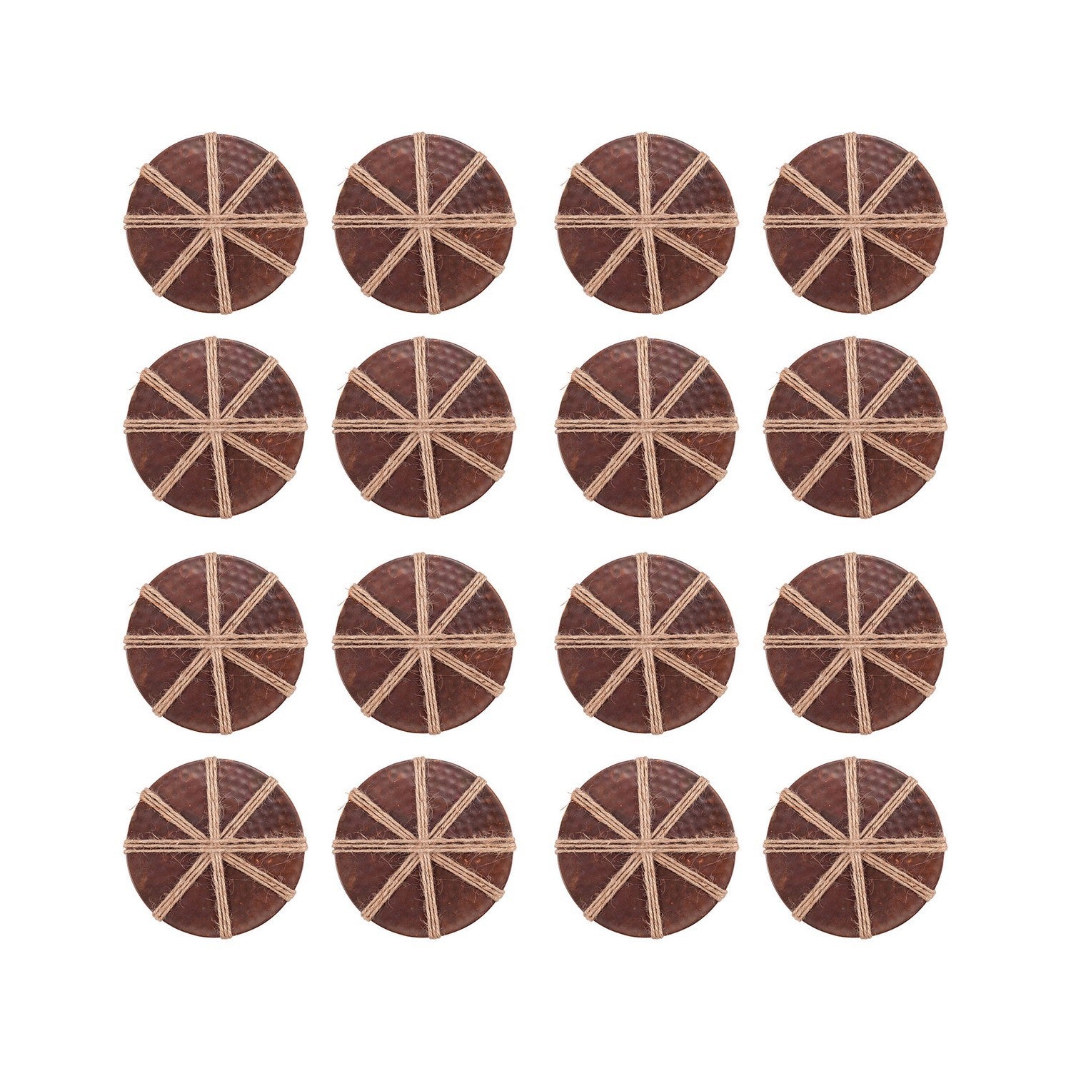 ELK Home - 619465/S4 - Coasters (Set Of 4) - Pomeroy - Burned Copper