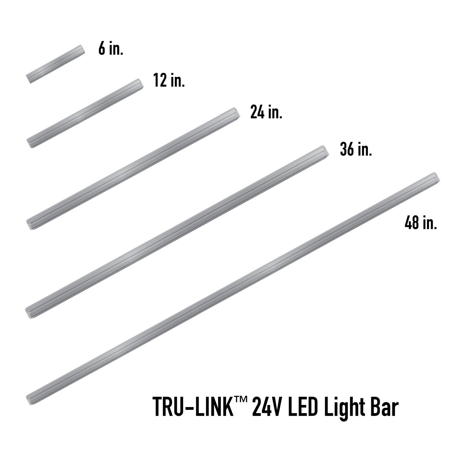 Diode LED - DI-24V-TR30-48-SV - Light Bar - Silver