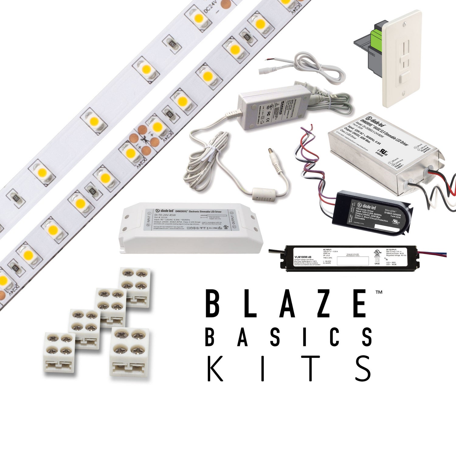 Diode LED - DI-KIT-12V-BC1ODBELV60-3000 - LED Tape Light