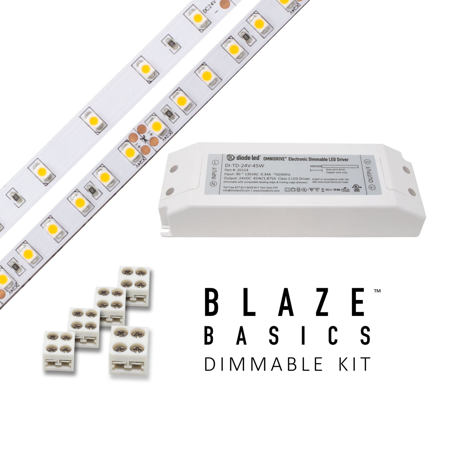 Diode LED - DI-KIT-24V-BC1OM30-2700 - LED Tape Light