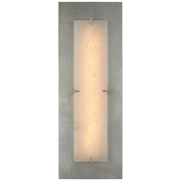 Visual Comfort Signature - ARN 2923BSL/ALB - LED Wall Sconce - Dominica - Burnished Silver Leaf and Alabaster