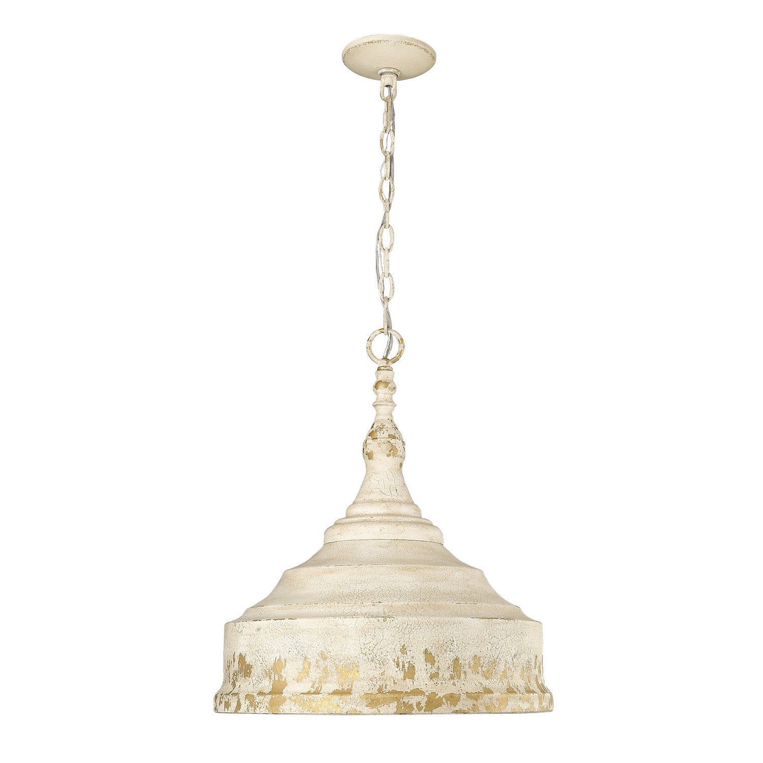 Golden - 0806-3P AI - Three Light Pendant - Keating AI - Antique Ivory