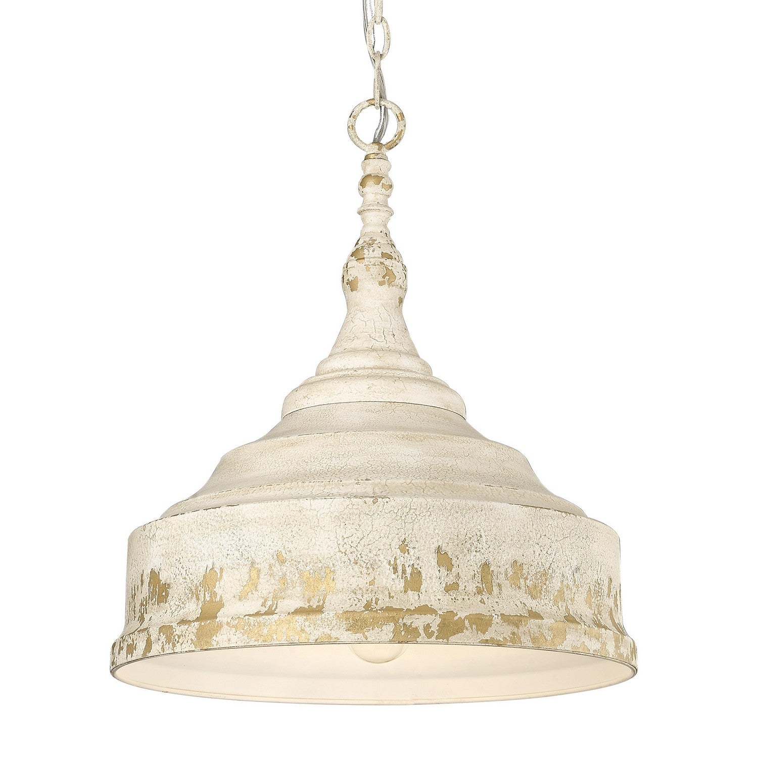 Golden - 0806-3P AI - Three Light Pendant - Keating AI - Antique Ivory