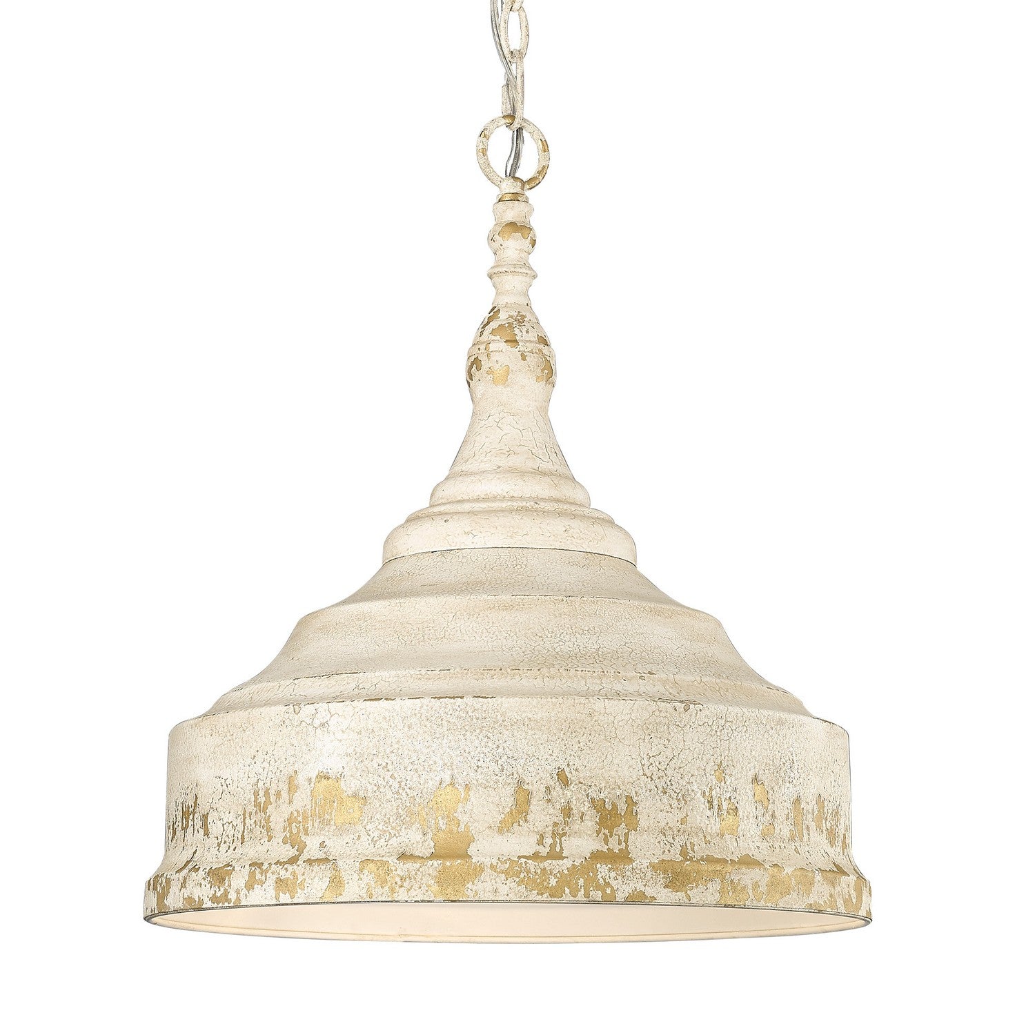 Golden - 0806-3P AI - Three Light Pendant - Keating AI - Antique Ivory