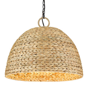 Golden - 1081-5P BLK-WSG - Five Light Pendant - Rue - Matte Black