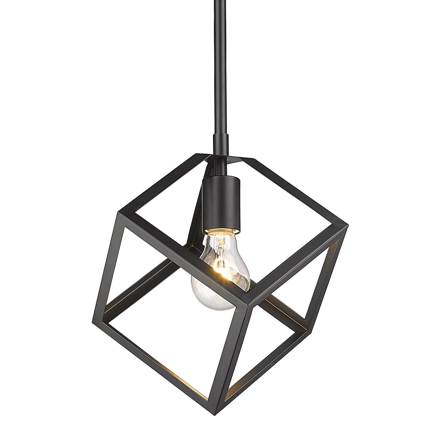 Golden - 2086-M1L BLK - One Light Mini Pendant - Cassio BLK - Matte Black