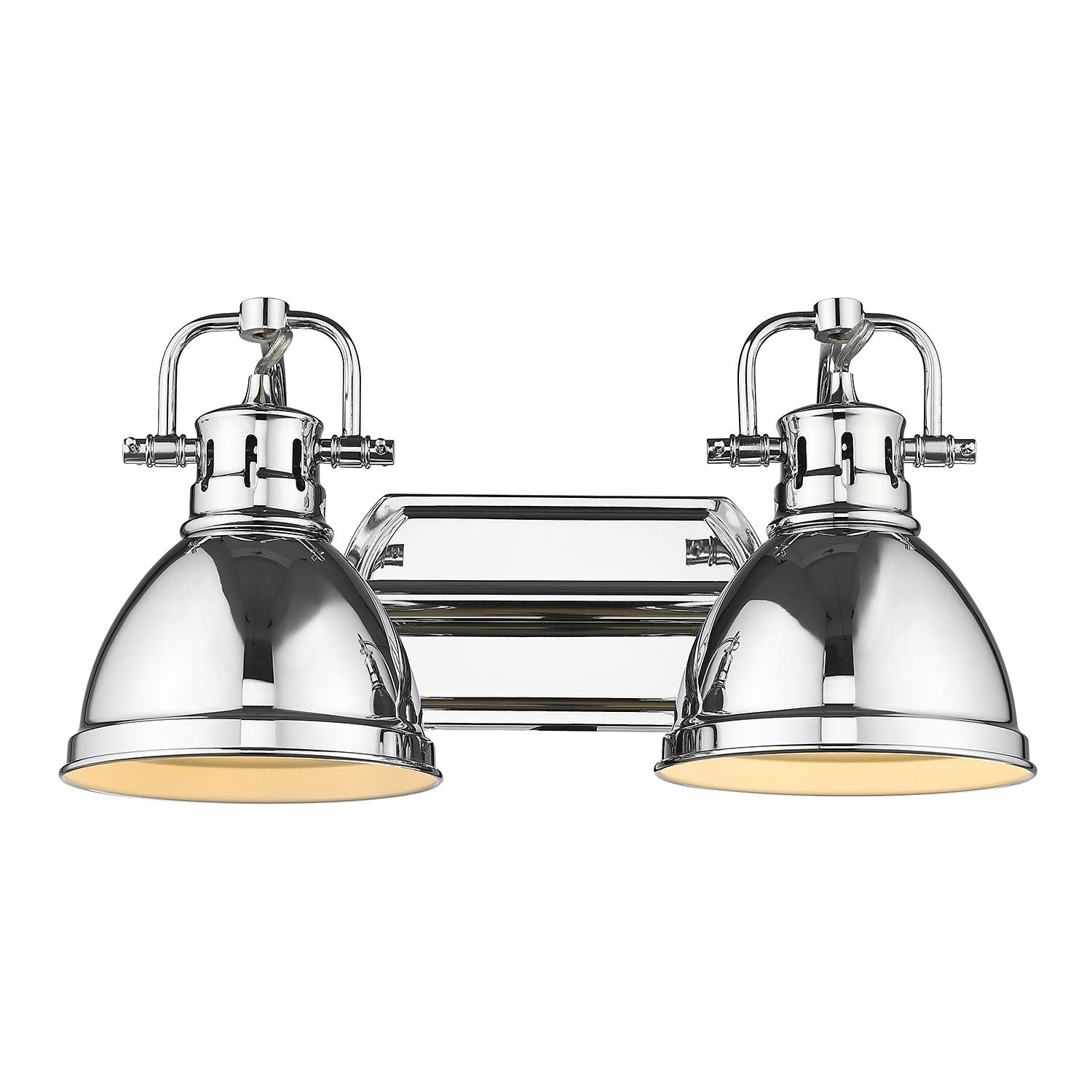 Golden - 3602-BA2 CH-CH - Two Light Bath Vanity - Duncan CH - Chrome