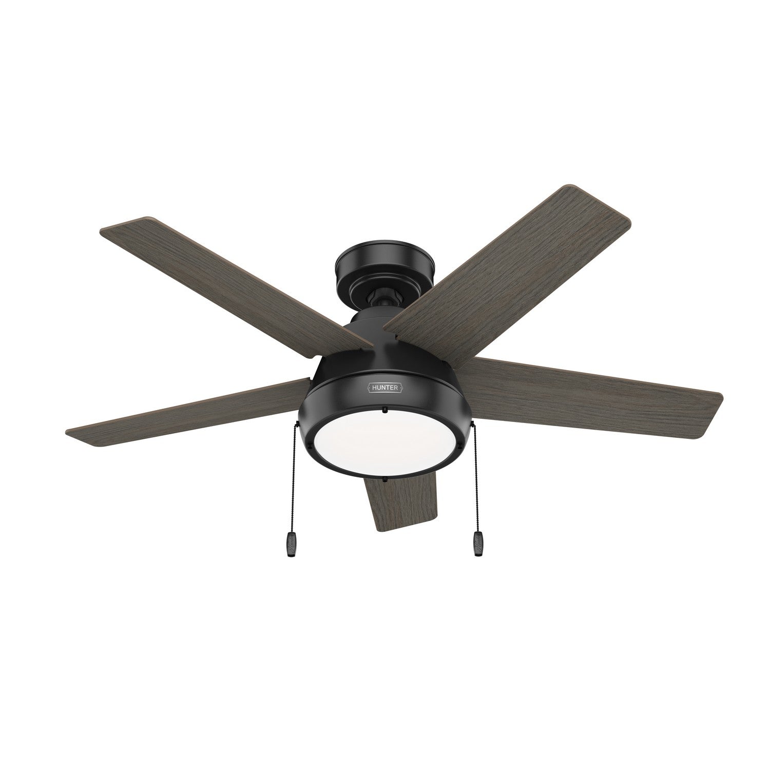 Hunter - 51385 - 44" Ceiling Fan - Burroughs - Matte Black