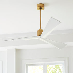 Visual Comfort Fan - 3ADR60BBS - 60"Ceiling Fan - Adler - Burnished Brass