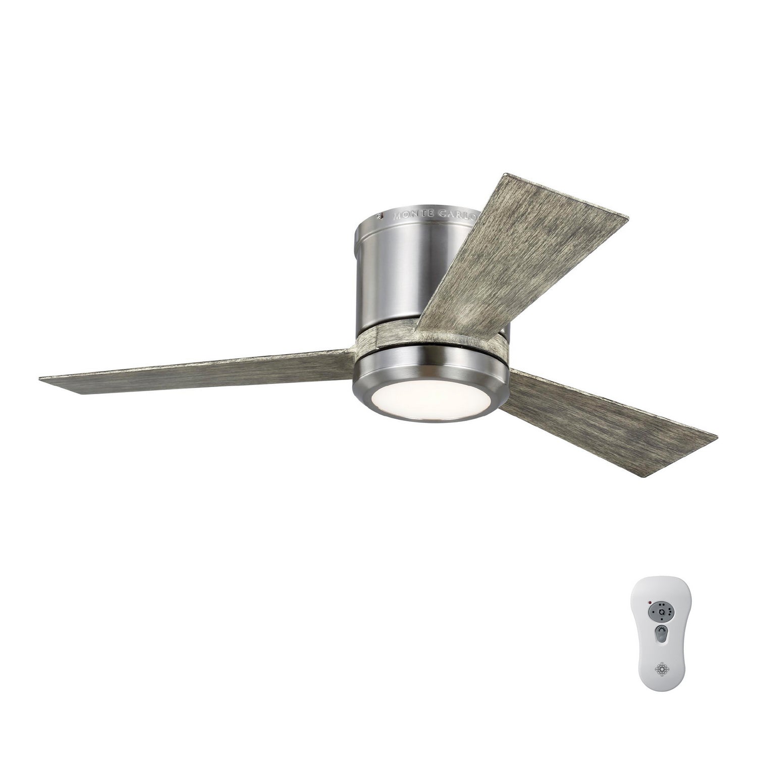 Generation Lighting. - 3CLYR42BSLGD-V1 - 42"Ceiling Fan - Clarity - Brushed Steel