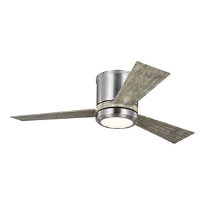 Generation Lighting. - 3CLYR42BSLGD-V1 - 42" Ceiling Fan - Clarity - Brushed Steel