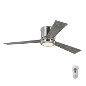 Generation Lighting. - 3CLYR52BSLGD-V1 - 52"Ceiling Fan - Clarity - Brushed Steel