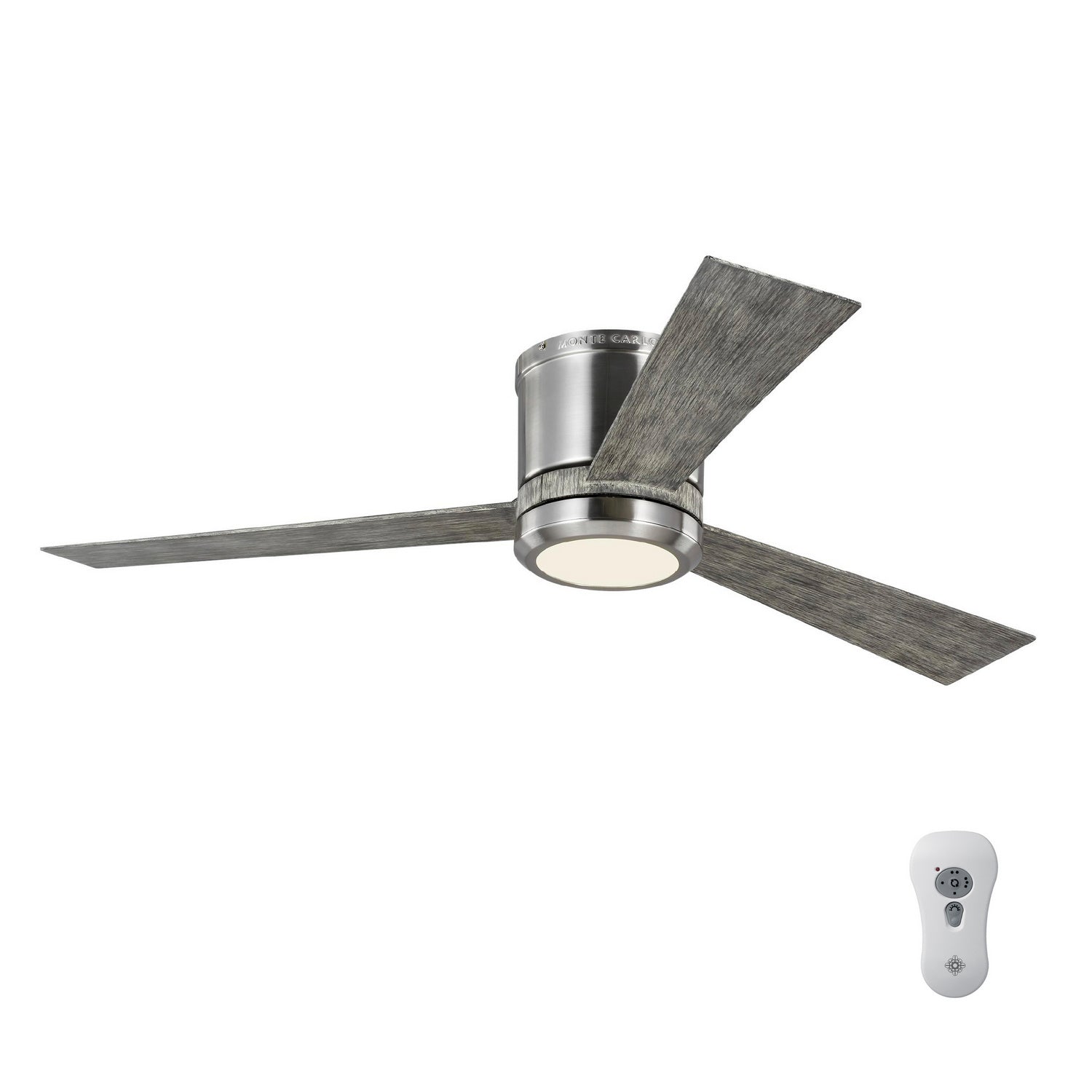 Generation Lighting. - 3CLYR52BSLGD-V1 - 52" Ceiling Fan - Clarity - Brushed Steel