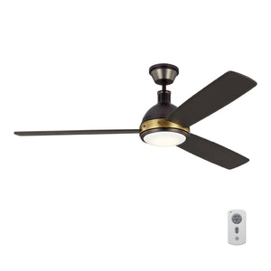 Visual Comfort Fan - 3HCKR60BNZHABD - 60"Ceiling Fan - Hicks - Deep Bronze