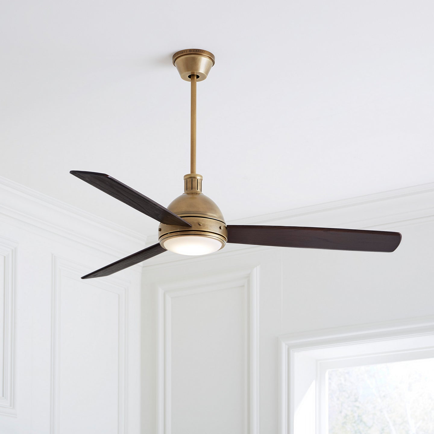 Visual Comfort Fan - 3HCKR60HABD - 60" Ceiling Fan - Hicks - Hand Rubbed Antique Brass