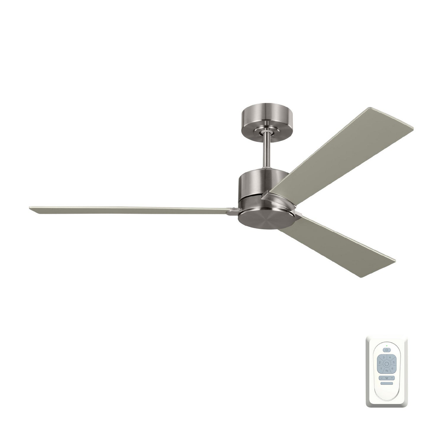 Visual Comfort Fan - 3ROZR52BS - 52``Ceiling Fan - Rozzen 52 - Brushed Steel