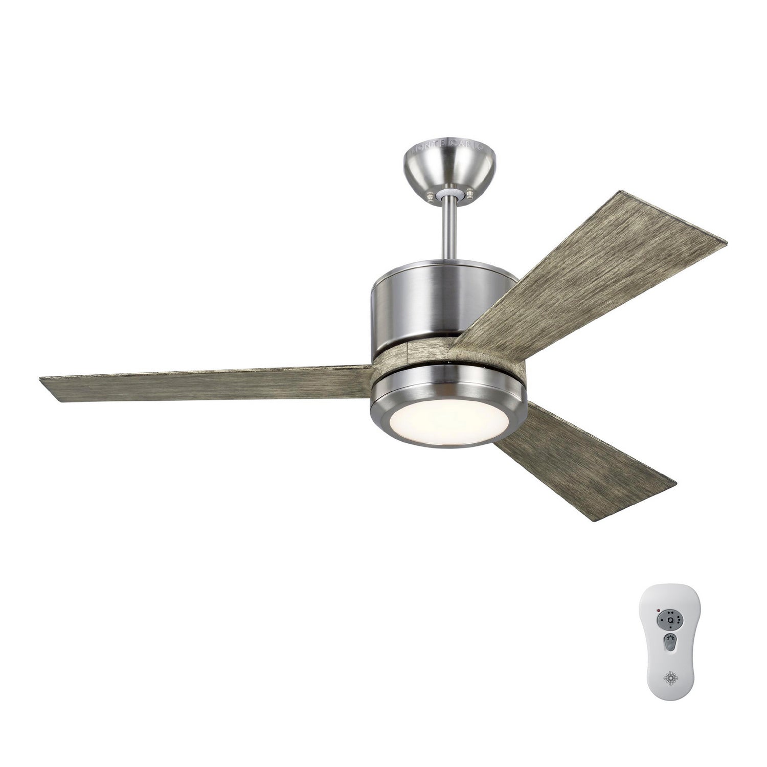 Generation Lighting. - 3VNR42BSLGD-V1 - 42"Ceiling Fan - Vision - Brushed Steel