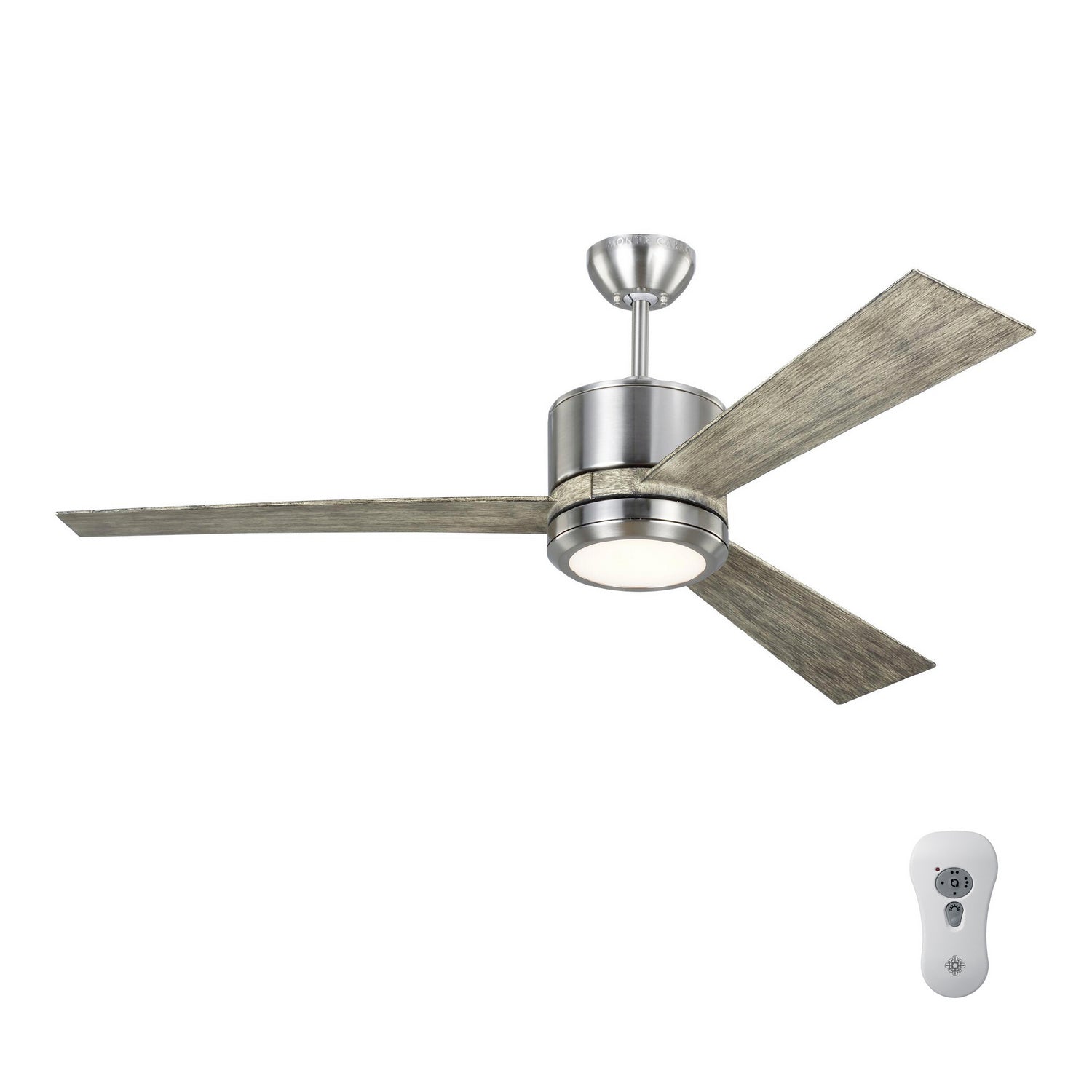 Generation Lighting. - 3VNR52BSLGD-V1 - 52"Ceiling Fan - Vision - Brushed Steel