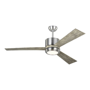 Generation Lighting. - 3VNR52BSLGD-V1 - 52"Ceiling Fan - Vision - Brushed Steel