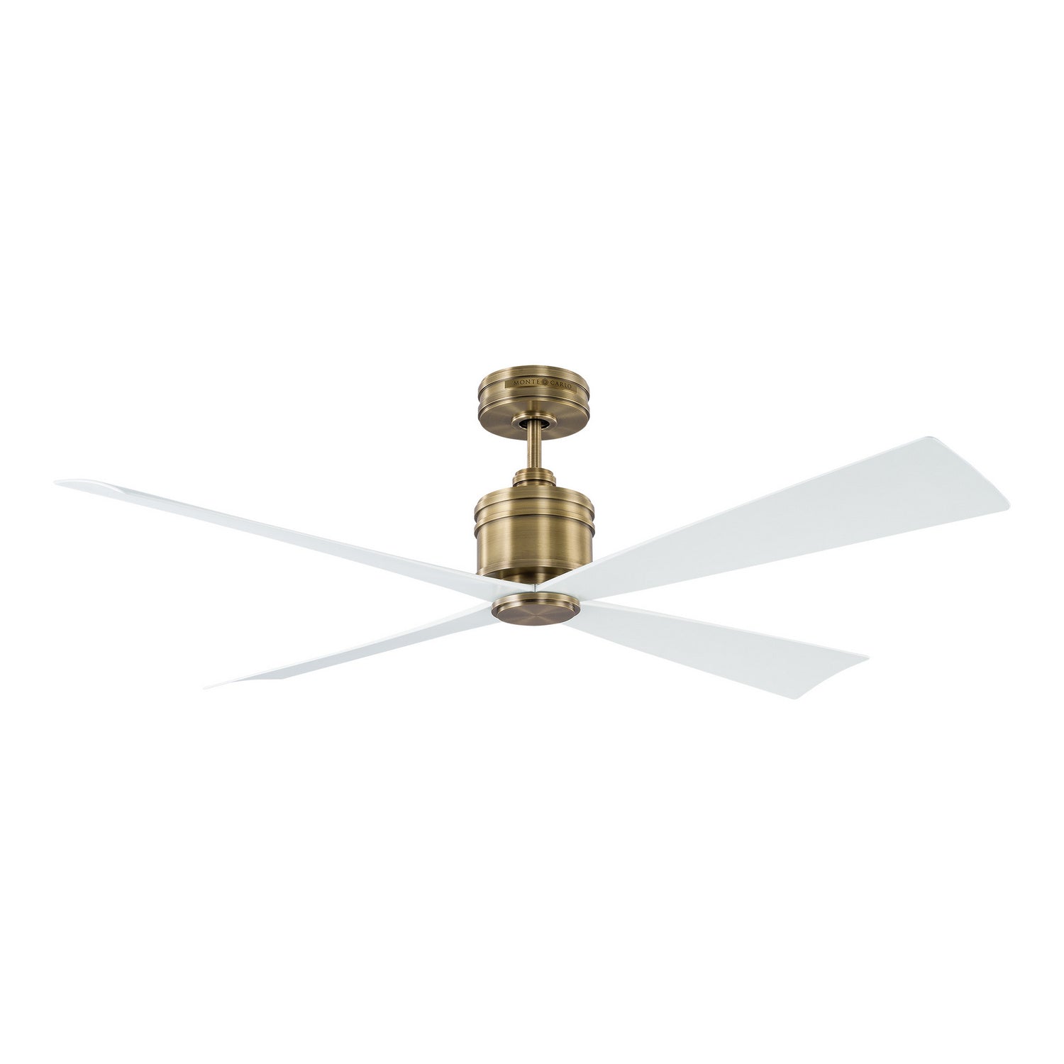 Visual Comfort Fan - 4LNCR56HAB - 56"Ceiling Fan - Launceton - Hand Rubbed Antique Brass