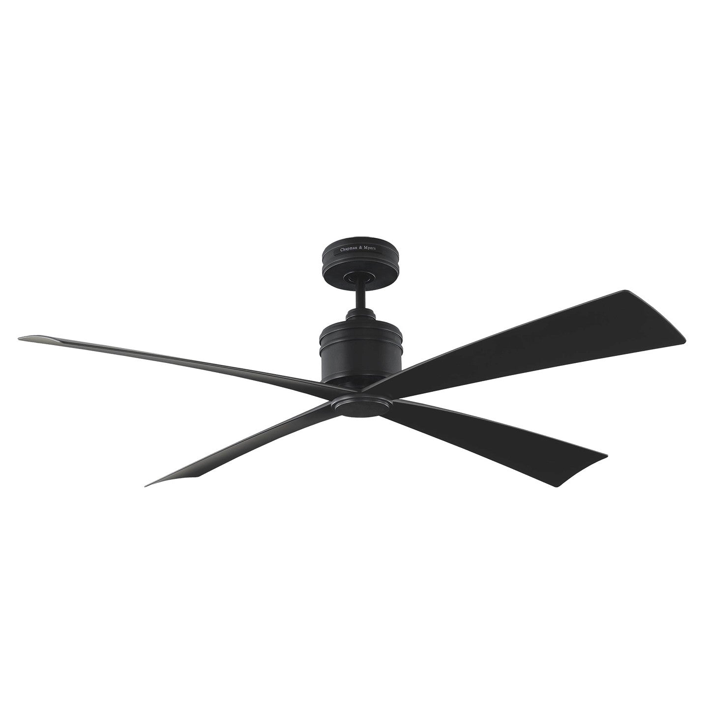 Visual Comfort Fan - 4LNCR56MBK - 56" Ceiling Fan - Launceton - Midnight Black