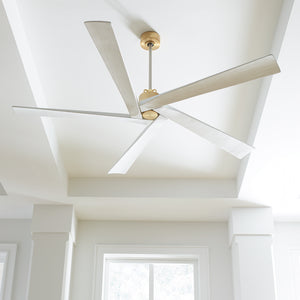 Visual Comfort Fan - 5ASPR70BBS - 70"Ceiling Fan - Aspen - Burnished Brass