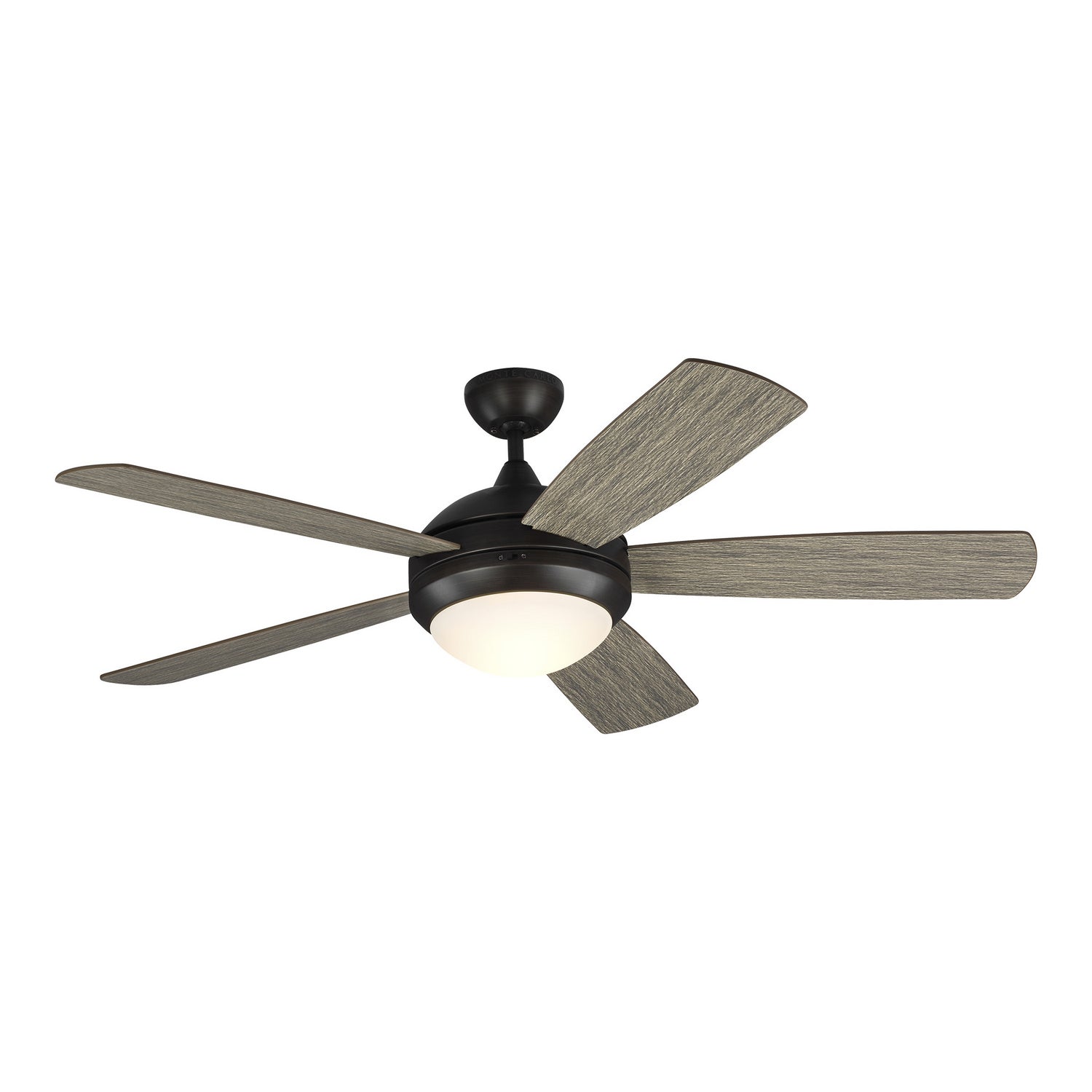 Generation Lighting. - 5DISM52AGPD - 52"Ceiling Fan - Discus - Aged Pewter