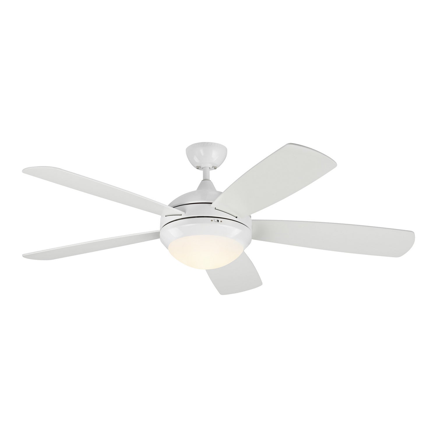 Generation Lighting. - 5DISM52RZWD - 52"Ceiling Fan - Discus - Matte White