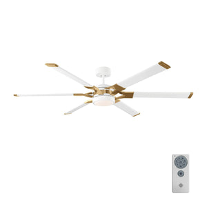 Visual Comfort Fan - 6LFR62RZWBBSD - 62"Ceiling Fan - Loft - Matte White