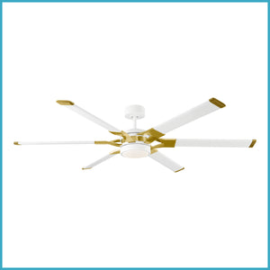 Visual Comfort Fan - 6LFR62RZWBBSD - 62"Ceiling Fan - Loft - Matte White